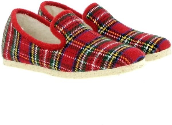 Charentaise Homme Carreaux Rouge 1