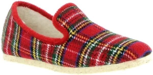 Charentaise Homme Carreaux Rouge 3