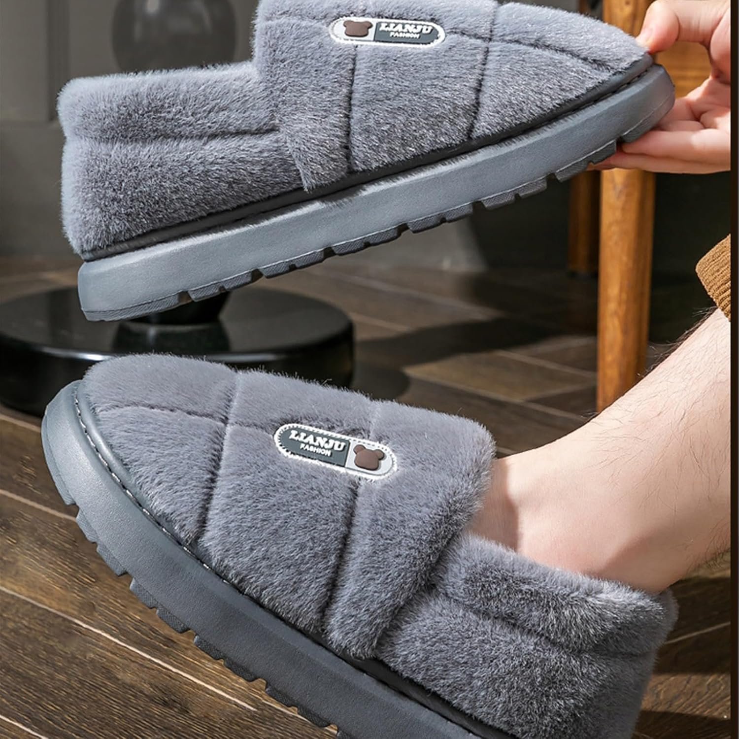 Charentaises Homme Lin