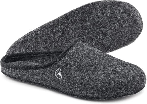 Chausson Feutrine Charentaise Homme Semelle Plastifiée 1