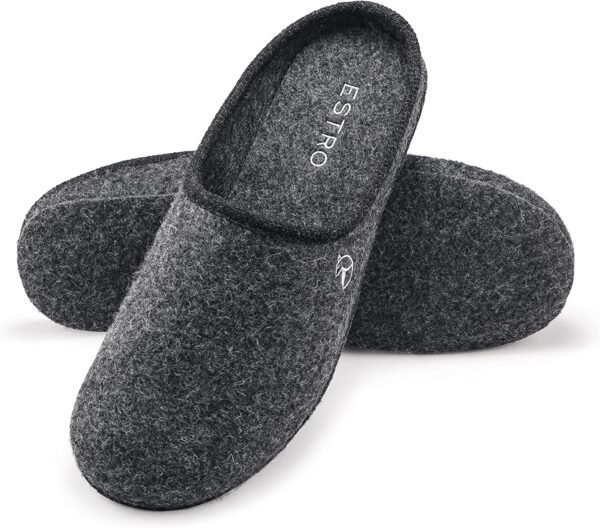 Chausson Feutrine Charentaise Homme Semelle Plastifiée 2