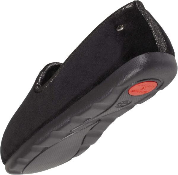 Pantoufles Isotoner Charentaises Noires Femme 5
